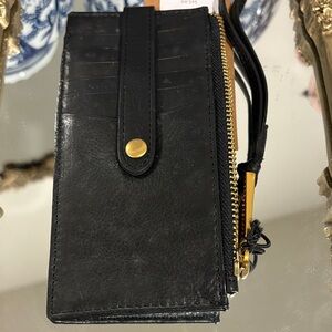 NWT Margot Black Leather Card Wallet